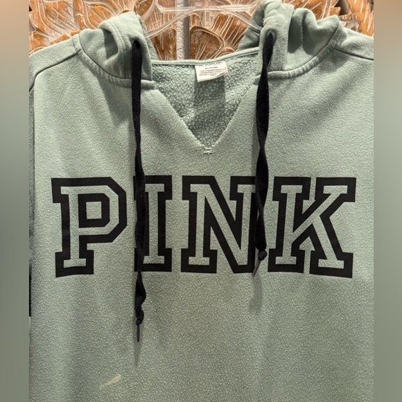 PINK by Victoria’s Secret Green Sweatshirt Hoodie- size M - Picture 5 of 7